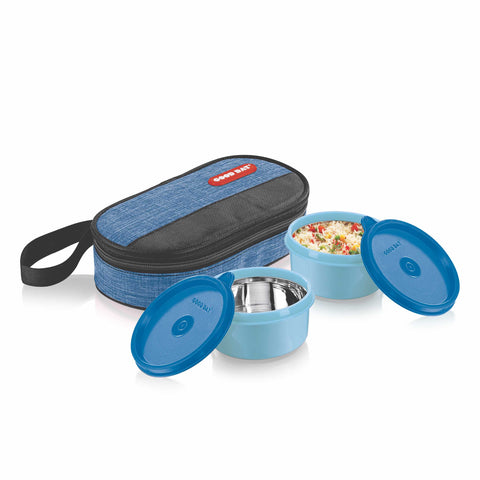 Micro Twin Steel Lunch Box