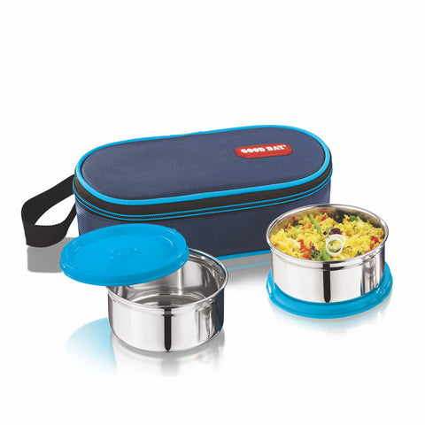 Perfect Twin Steel Lunch Box